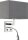 LED Wandlampe Grau Chrom Stoff