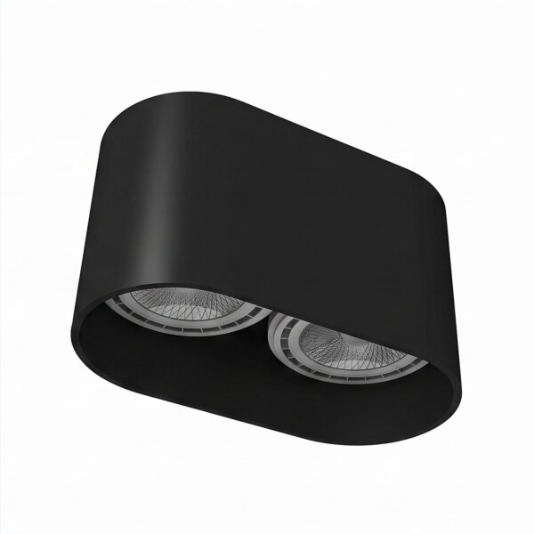 Strahler Schwarz Oval 2-flmg