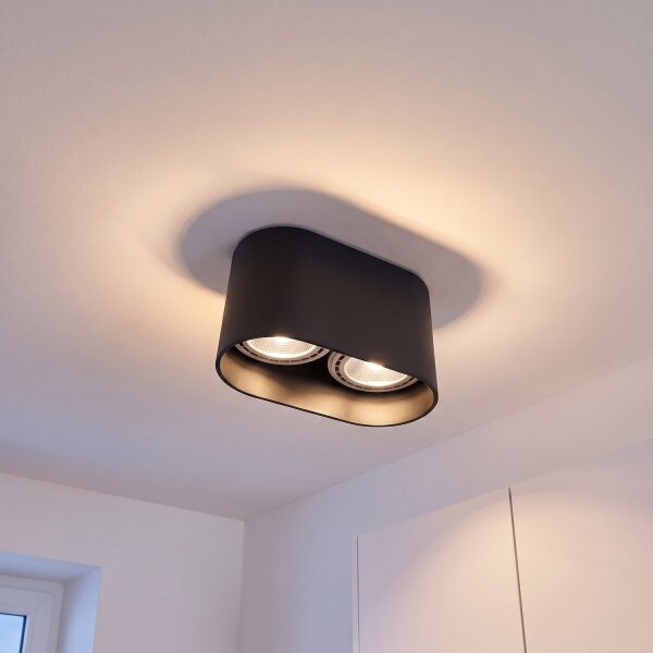 Strahler Schwarz Oval 2-flmg