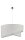 H&auml;ngelampe Grau &Oslash;45cm Stoff rund Modern Design