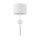 Wandlampe mit Schwanenhals Weiß E27 + G9 H: 50 cm