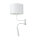 Wandlampe mit Schwanenhals Weiß E27 + G9 H: 50 cm