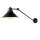 Wandlampe Schwarz Metall verstellbar XXL E27