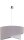 H&auml;ngelampe Grau Stoff rund &Oslash;45cm Modern Design