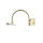 LED Bilderleuchte in Messing Antik 12W Jugendstil