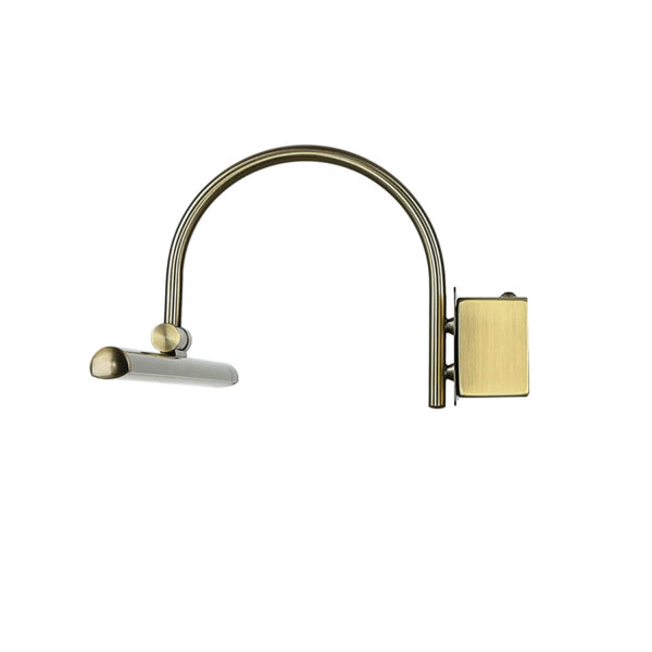 Elegante LED Wandlampe Jugendstil 3000K in Messing