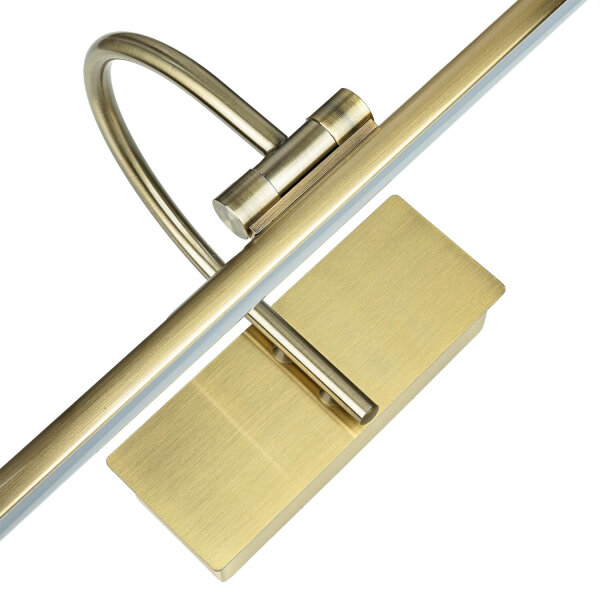 Elegante LED Wandlampe Jugendstil 3000K in Messing