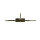 Elegante LED Wandlampe Jugendstil 3000K in Messing
