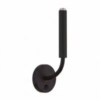 Applique murale noire avec interrupteur métal Loft G9