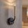 Schwarze Wandlampe mit Schalter G9 Echt-Messing