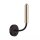Schwarze Wandlampe mit Schalter G9 Echt-Messing