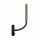 Schwarze Wandlampe mit Schalter G9 Echt-Messing