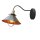 Industrie Wandlampe Schwarz Kupfer E27 T:40cm LOFT