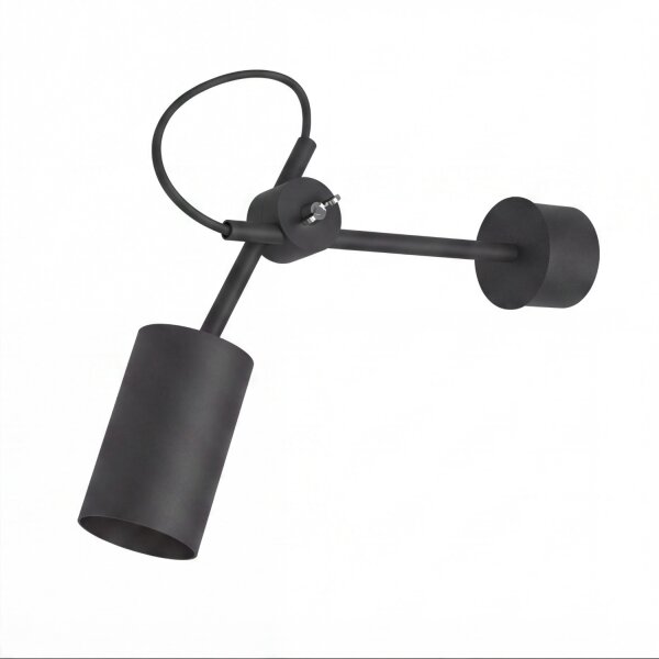 Wandleuchte Schwarz verstellbar