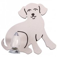 Kinderleuchte DOG in Weiß