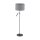 Lampadaire avec bras de lecture 168 cm E27 + G9 Tissu Métal
