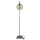 Stehlampe Rauchglas 160 cm E27 Kugelschirm Schwarz Grau