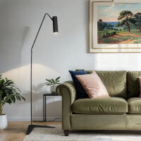 Lampe de sol avec t&ecirc;te pivotante