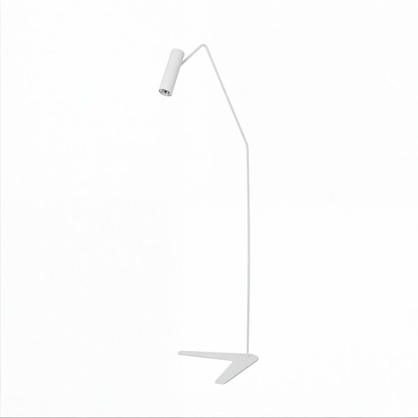 Lampadaire Spot en blanc