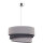 Lampe &agrave; suspendre grise en tissu rond &Oslash;45cm Moderne et styl&eacute;e
