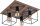 Deckenleuchte Braun 4-flmg Wohnzimmer Lampe COBA