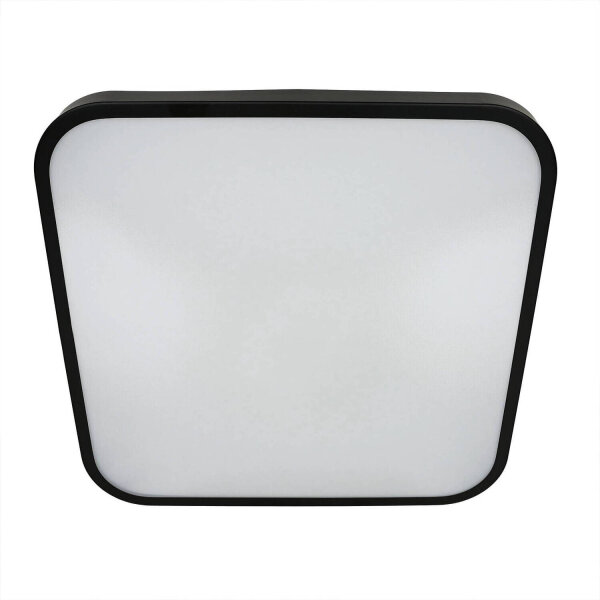 LED Deckenlampe Schwarz Modern IP44 3000K blendarm