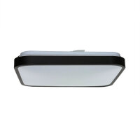 Plafonnier LED Noir Moderne IP44 3000K faible...