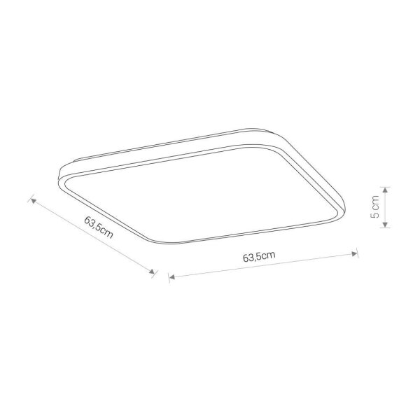 Weiße LED Deckenleuchte Metall IP44 4000K blendarm