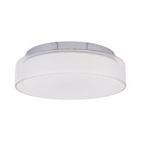 Wohnliche LED Deckenleuchte Glas IP44 12W blendarm