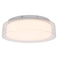 Runde LED Deckenleuchte Metall Glas Ø35cm 4000K