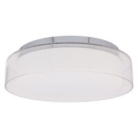 Runde LED Deckenleuchte Metall Glas Ø35cm 4000K
