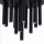 Plafonnier rond noir Loft Cylindre Ø34cm