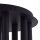 Plafonnier rond noir Loft Cylindre Ø34cm
