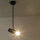 Plafonnier orientable Moderne en noir