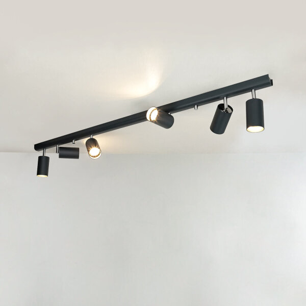 Spot de plafond en graphite 6-flmg