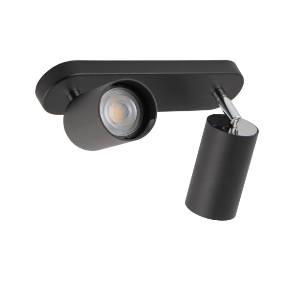 Spot de plafond en noir 2flmg