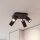 Deckenspot in Schwarz 4-flmg