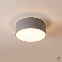 Plafonnier CAMERON en gris Ø35cm 2-flmg
