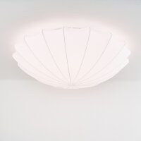 Falten Deckenleuchte FORM in Wei&szlig; &Oslash;80cm 4-flmg