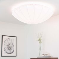 Plis Plafonnier FORM en blanc Ø80cm 4-flmg