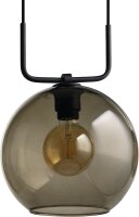 Lampe à suspendre noire verre Monaco