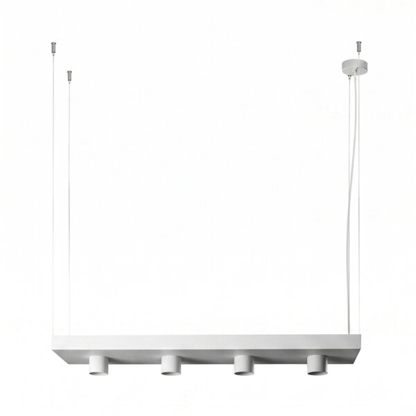 Suspension Blanc Métal Plant