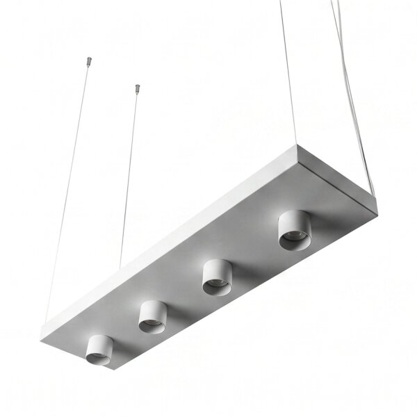 Suspension Blanc Métal Plant