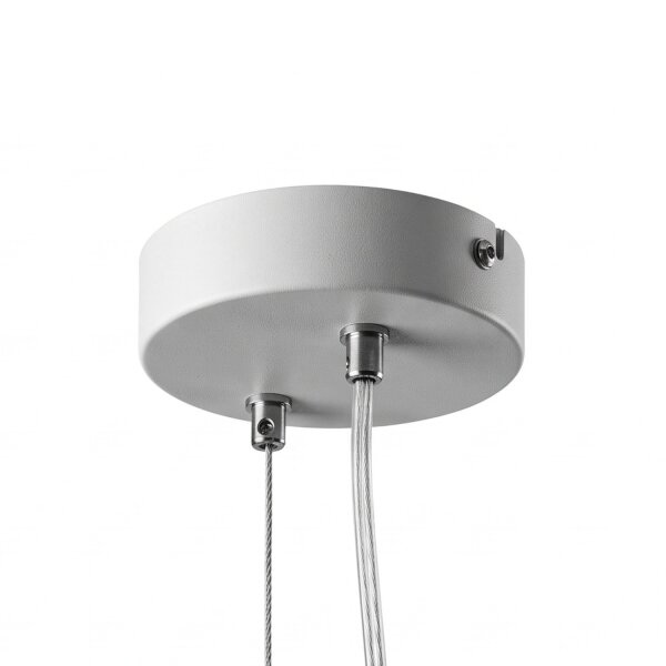 Suspension Blanc Métal Plant