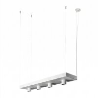 Suspension Blanc Métal Plant