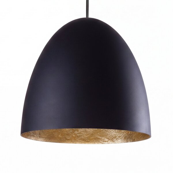 Lampe à suspendre ORNELLA Noir Or Salon Luminaire