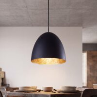 Hängelampe ORNELLA Schwarz Gold Wohnzimmer Leuchte