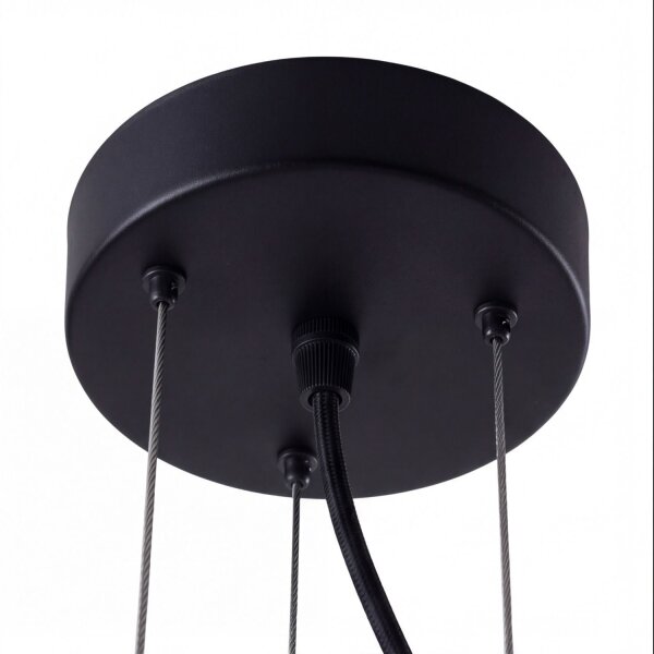 Suspension Noir 7-flmg Lampe à suspendre ORNELLA