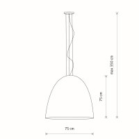 Hängelampe Weiß 7-flmg ORNELLA Esstisch Lampe