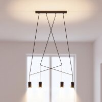 Lampe à suspendre IMBRIA Noir 4-flmg 35W Lampe